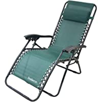 Todeco - Silla Plegable de Gravedad Cero- Relajante Textileno Jardín - Carga máxima: 100 kg - Material: Textilene - 165…